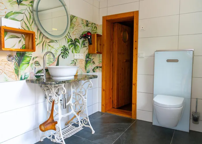 Bamboo-garden Am Hengstberg Bei Dresden شاليه *